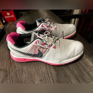 Nike Lunar Control Lunarlon Womens Golf Shoes Size 10 grey pink